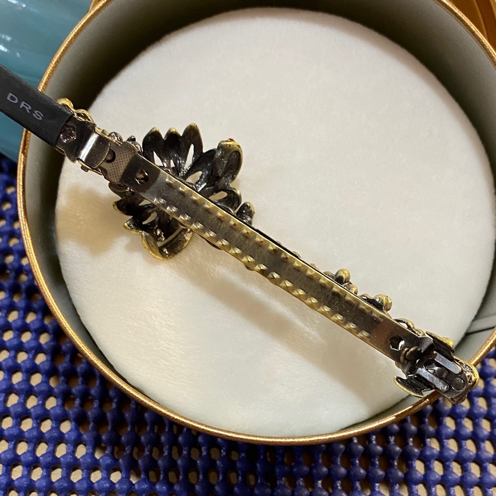 Elegant Rhinestone Hair Barrette 4 inches in length - Picture 7 of 8